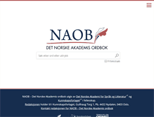 Tablet Screenshot of naob.no